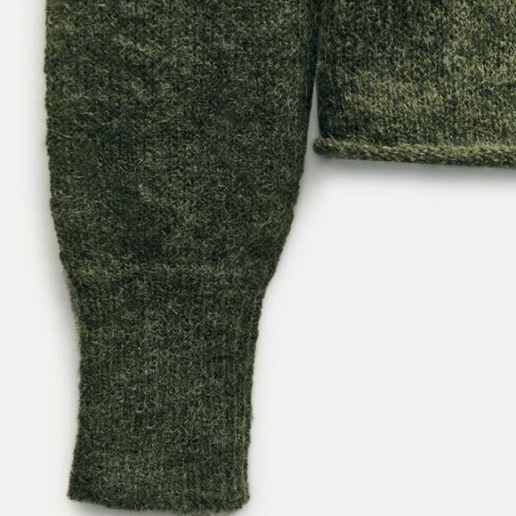 ZARA TWO TONE WOOL BLEND SWEATER - Picture 6 of 10